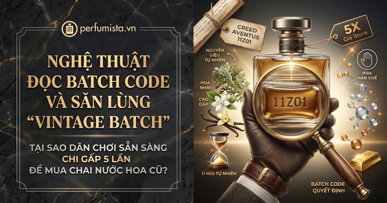 Nghe thuat doc batch code va san lung vintage batch tai sao dan choi san sang chi gap 5 lan de mua chai nuoc hoa cu